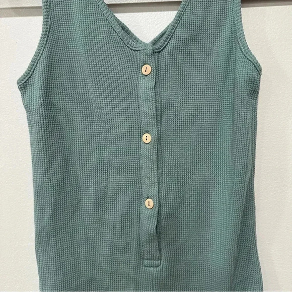 Zara waffle jumpsuit 3/4 - Picture 4 of 7